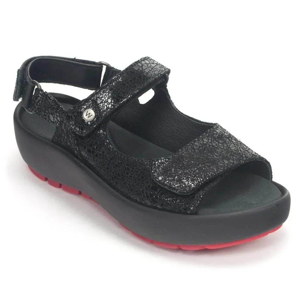 Wolky Black Leather Walking Comfort Sandals size 42 original price $150